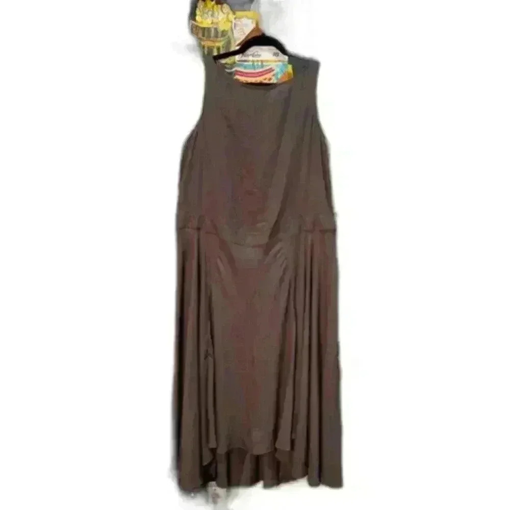 Prologue Sleeveless Gray Maxi Dress Size Medium